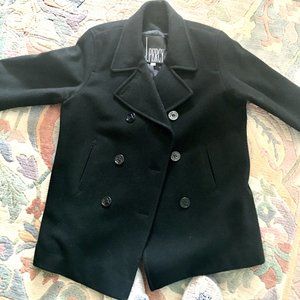 PEA COAT- BLACK